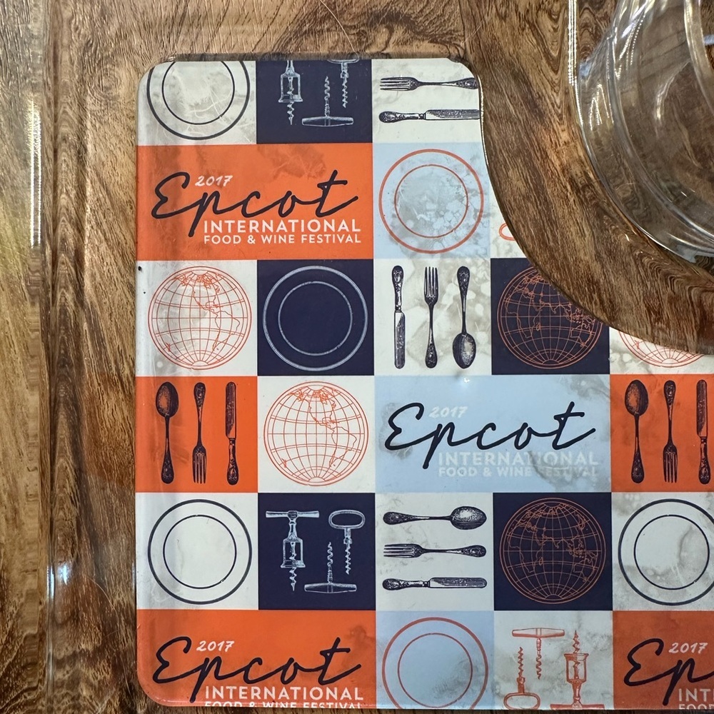 2017 Epcot Food & Wine Drink/Snack Appetizer Tray. EUC. - Picture 3 of 4